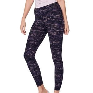 Lululemon Align Pant 24" Length Women's Size 4 Rip Wave Purple Thunder Black GUC